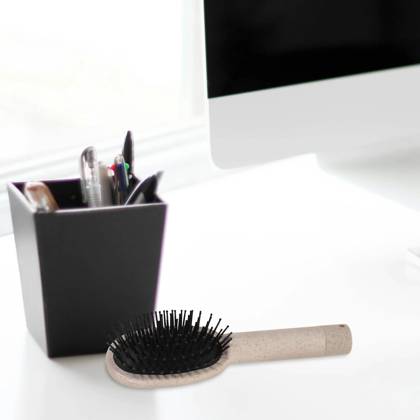 فرشاة تحويلات الشعر، فرشاة آمنة لإخفاء المال والنقدية والمجوهرات، حاوية حجرة التخزين السرية باللون البيج #2