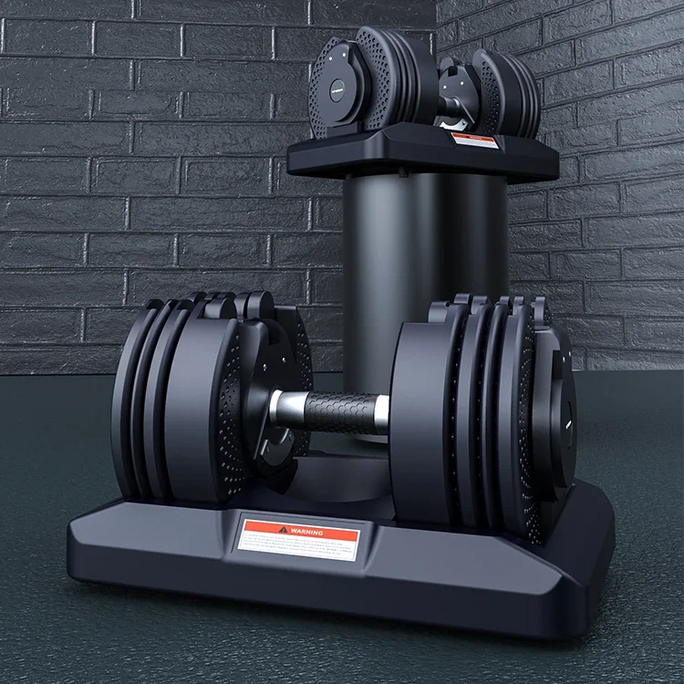 China Cheap Black Gym Equipment Adjustable 20 kg Weight Dumbbell