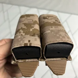 Esstac Kywi 9Mm Double Magazine Pouch MOLLE Sub Bag with Kydex-Plate Lining 500D Matte Fabric