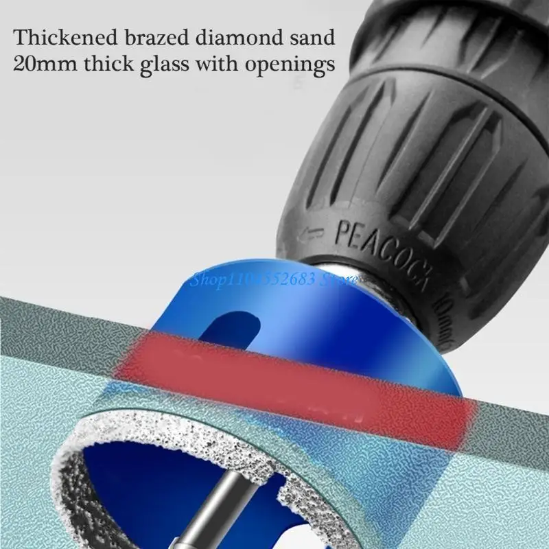 

Y6GD Upgrades Drill Bit Granite Hole Cutter Home Renovations Tool for Ceramic Tile & Porcelain Stone Application