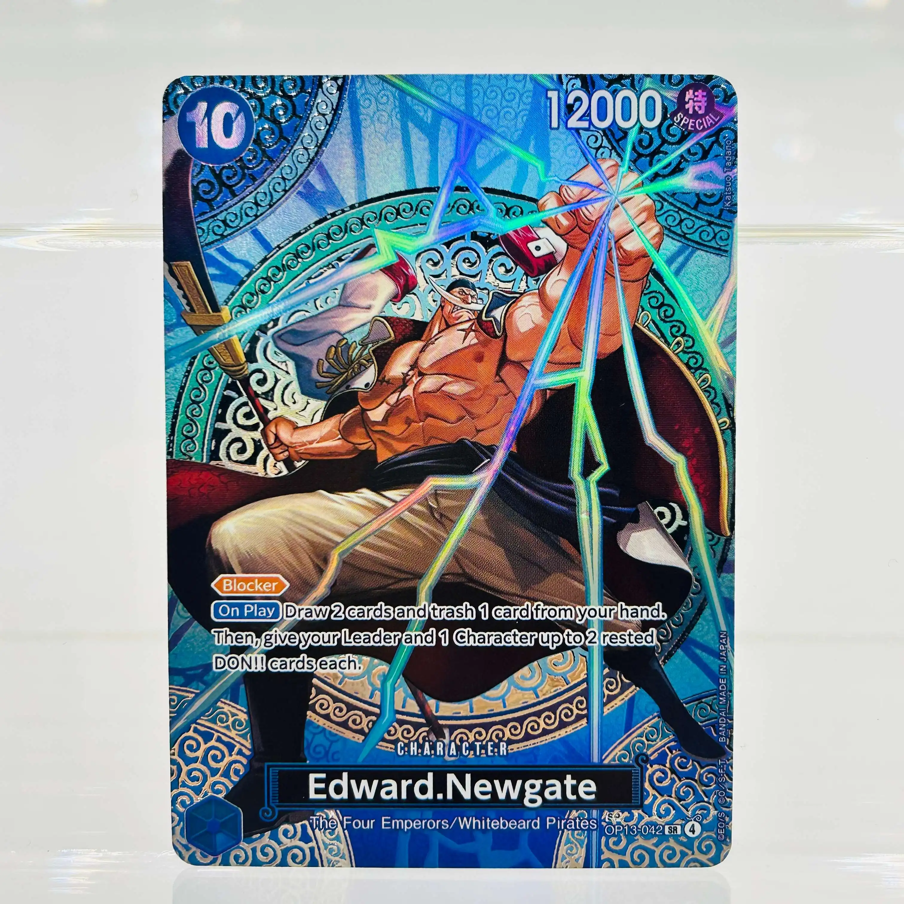 One Piece EN OP13-042 Edward Newgate DIY Gold Foil Holographic