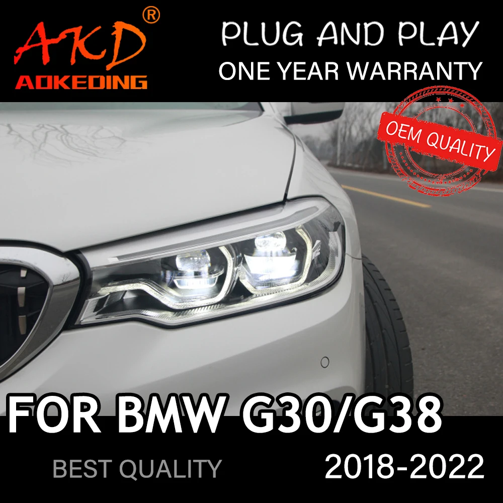 Reflektor do samochodu BMW G30 2018-2022 M5 LCI typu автомобильные товары LED DRL Hella soczewki ksenonowe Hella H7 G38 akcesoria samochodowe