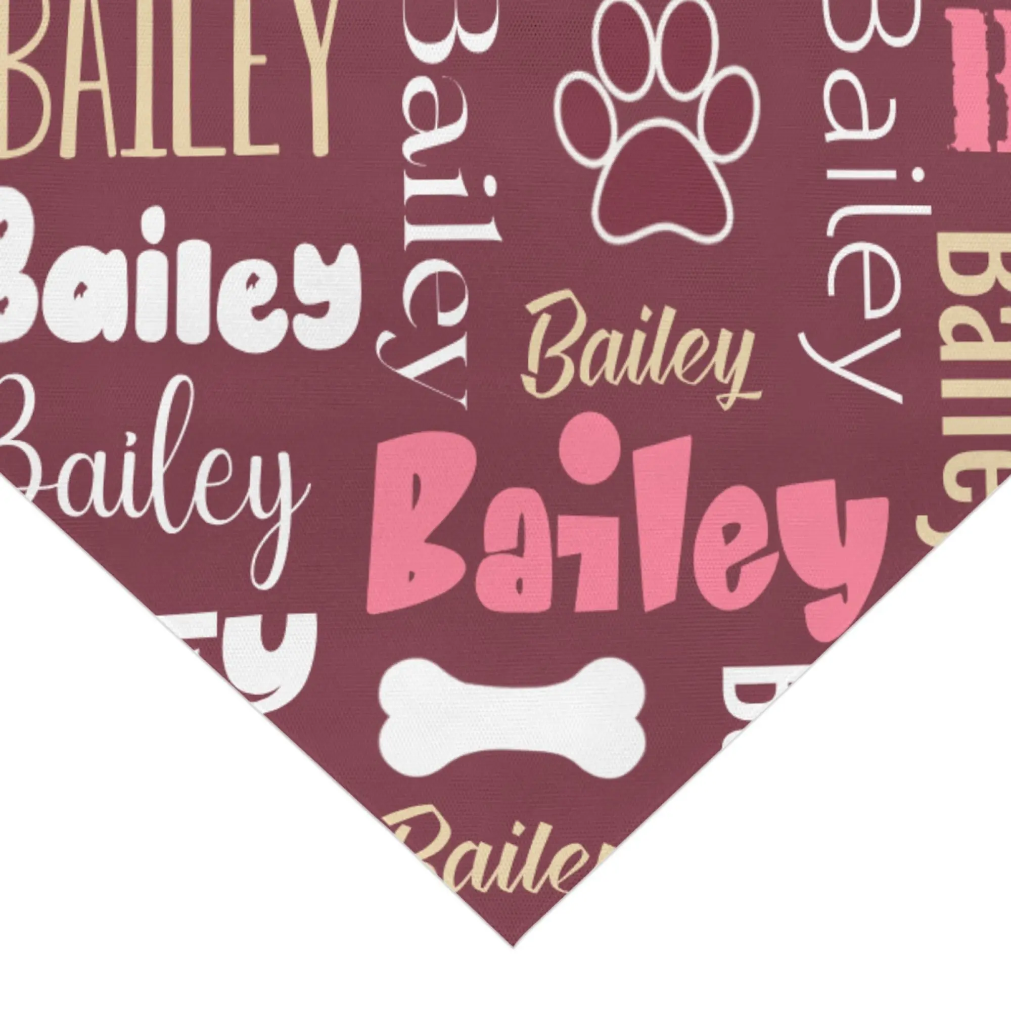 Personalisiertes Haustier-Bandana mit individuellem Namen, Text oder Foto, Hunde-Schal, Dreieckshalstuch, Halsband für Hunde und Katzen, Accessoires für Geburtstagsfeiern – Detail 9