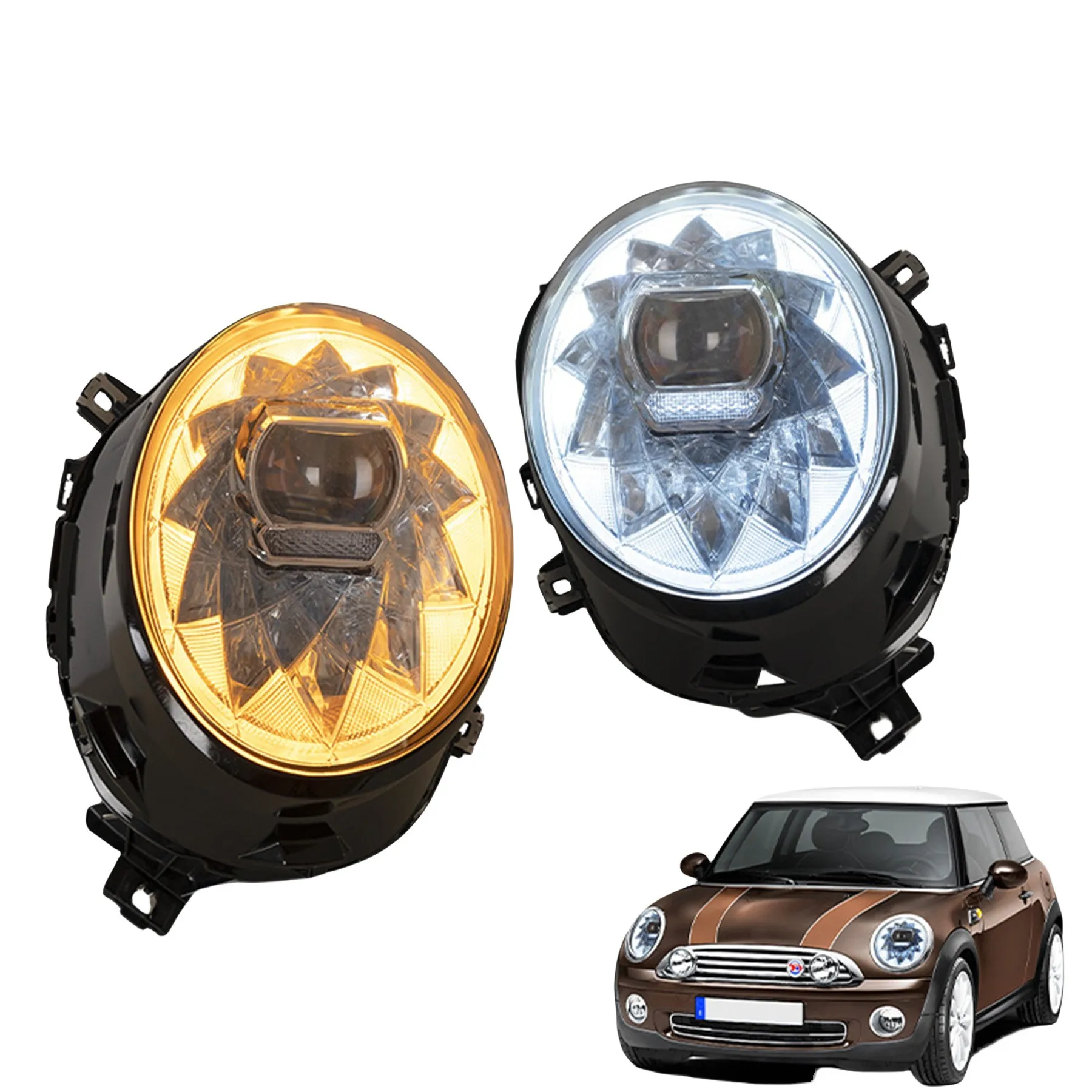 Car Front Headlight Headlamp for BMW mini F56 2014-2018 DRL Daytime Running Light Turn signal