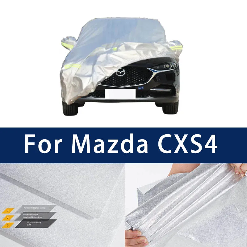 

Full car hood dust-proof outdoor indoor UV protection sun protection and scratch resistance For Mazda CXS4 Car umbrella