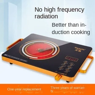 สมาร์ทเตาไฟฟ้าเซรามิคครัวเรือนผัด2200W เงียบเงียบความร้อนแม่เหล็กไฟฟ้าเตา Fire หม้อไอน้ำ