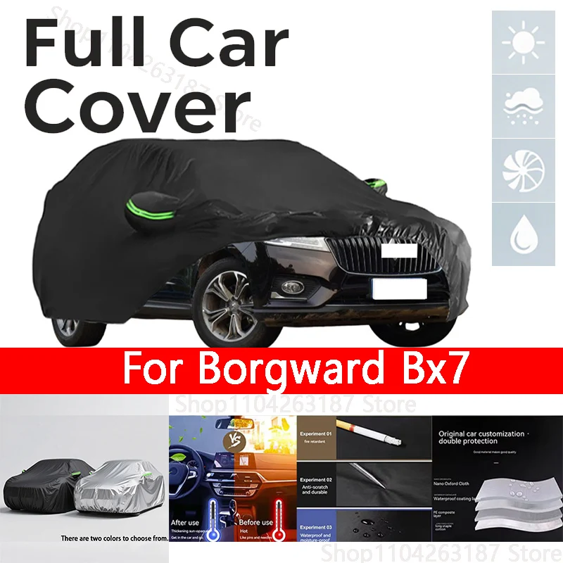 

For Borgward Bx7 Outdoor Protection Full Car Cover Snow Covers Rainwater Sunshine Dustproof Scratches Car Cover