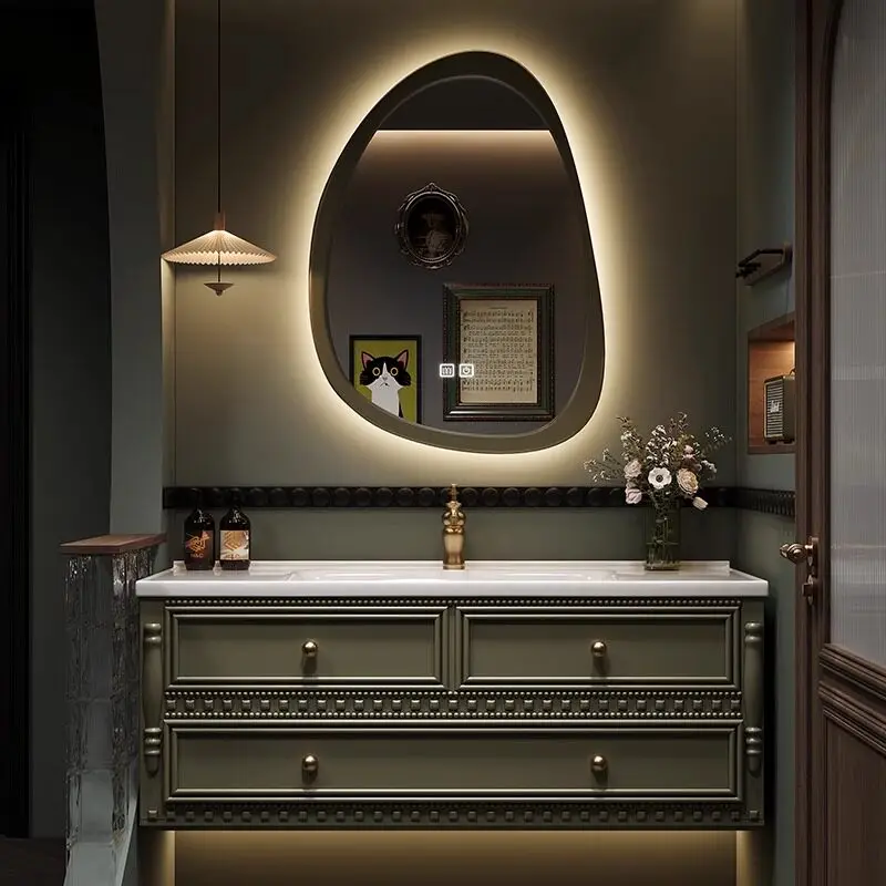Rustic Display Bathroom Storage Cabinet Drawers Luxury Home Bathroom Storage Cabinet Hotel Modern Meuble De Rangement Furniture