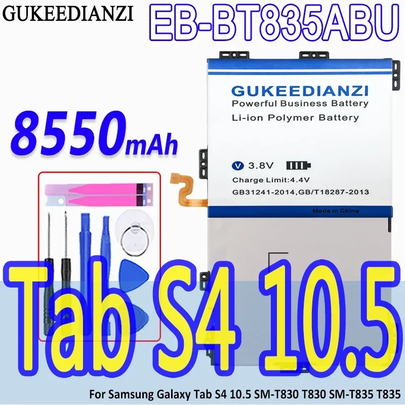 

GUKEEDIANZI High Capacity Battery EB-BT835ABU 8550mAh For Samsung Galaxy Tab S4 10.5 SM-T830 T830 SM-T835 T835 Bateria