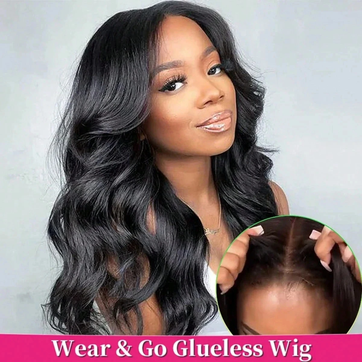 Wear And Go Glueless Wigs Human Hair HD Body Wave 13x4 13x6 Lace Frontal Human Hair Wig For Women 5x5 Glueless Lace Closure Wigs Wear To Go Natural Black