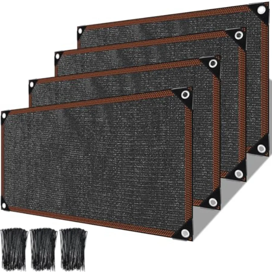 Pcs Shade Cloth Roll for Covering Garden 70% Mesh UV Resistant Net with Ties for Patio Outdoor Greenhouse Fence Flower Plant Co