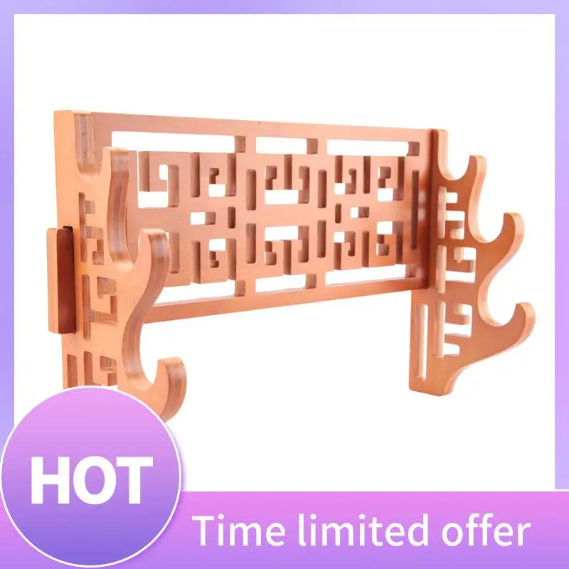 b69c-3-層竹剣ホルダー壁マウントディスプレイスタンドサムライソードラックハンガー刀脇差タント源氏