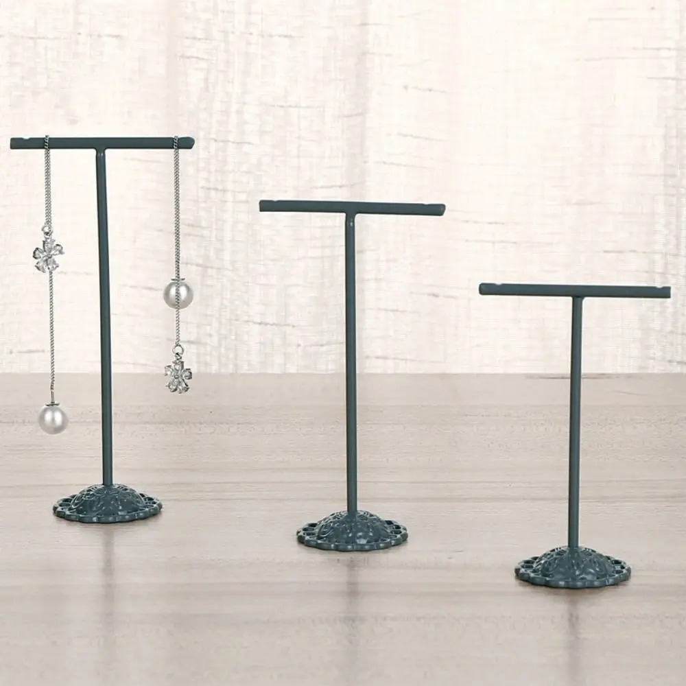 

3Pcs/Set T-Shaped Earrings Display Stand Hanging Plated Jewelry Display Holder Portable Ornament Necklace Organizer Rack Jewelry
