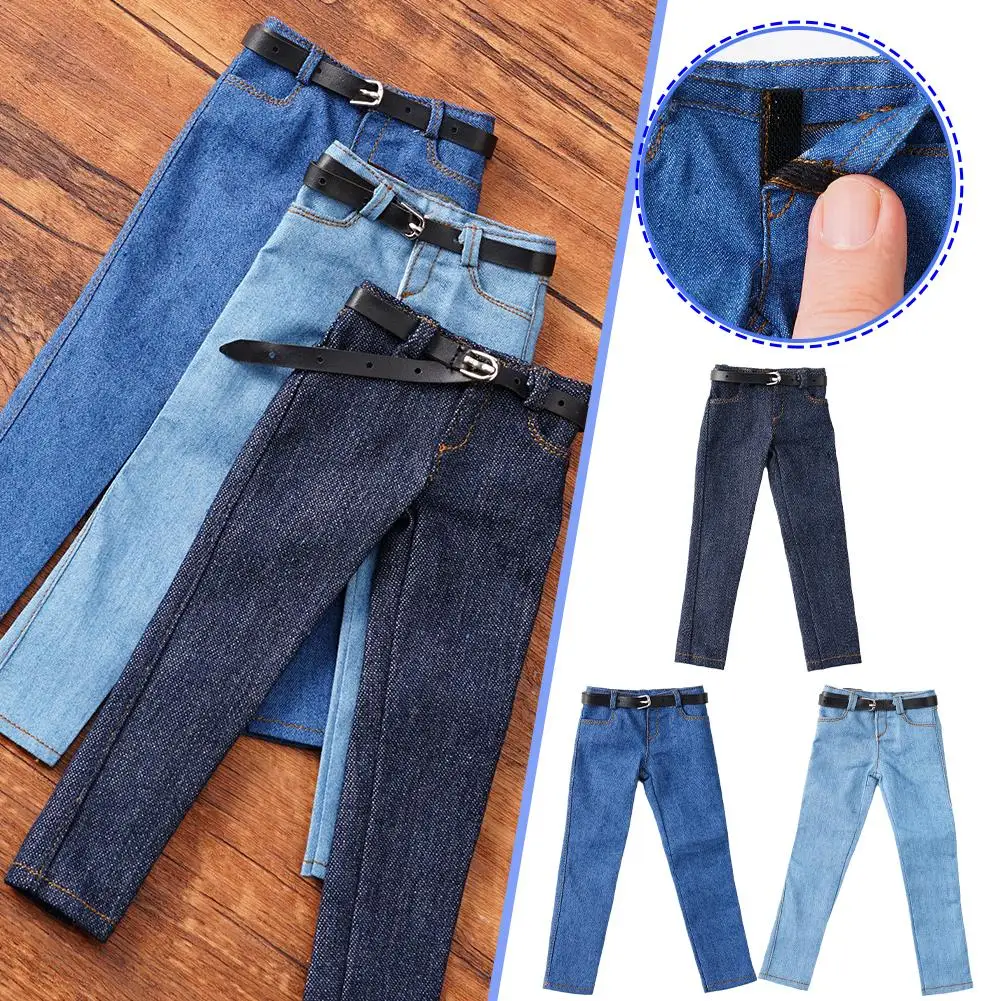 1/6 männliche Jeans Overalls Arbeitshosen lange Freizeithosen Sportschuhe für 12 Zoll TBLeague Soldat Actionfigur Körpermodell – Detail 4