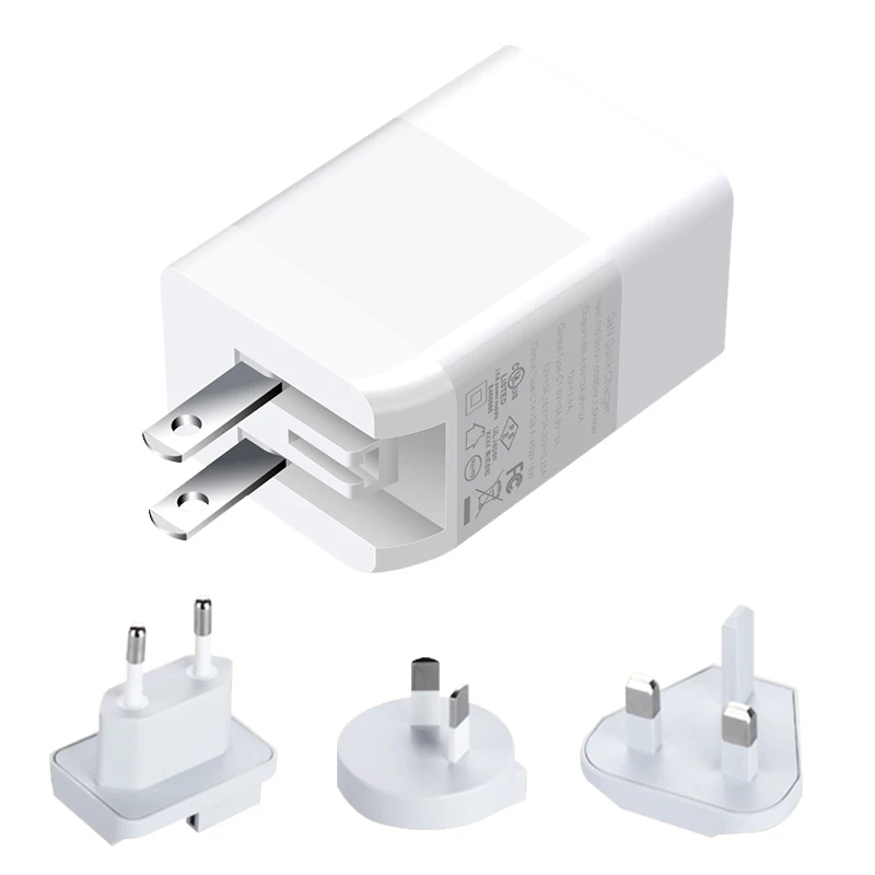 Adaptador de Celular de Carregamento Rápido, USB 3.0, Tipo C, PD, Carregador de parede, 45W, 2 Portas, Carregamento Rápido, Samsung, Xiaomi, iPhone 14