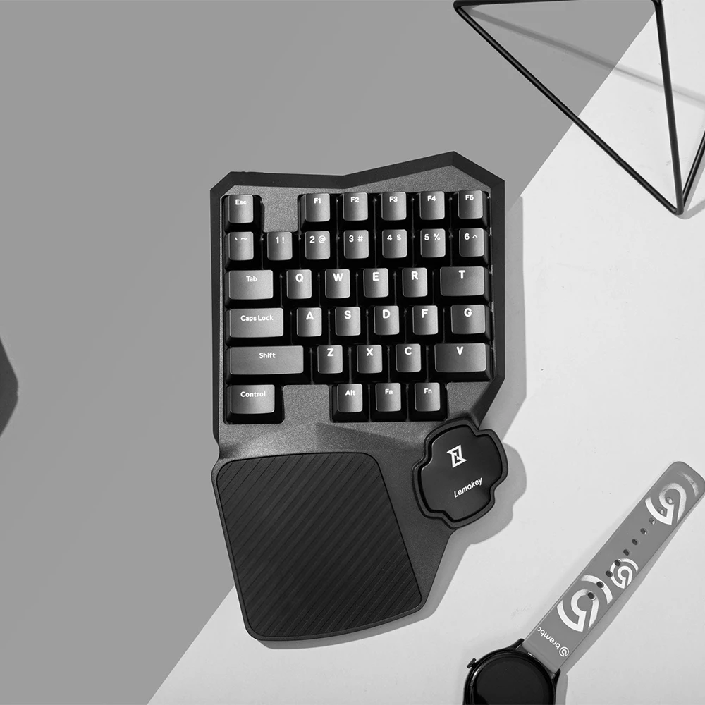 Keychron Lemokey X0 Cross Spacebar, Mechanical Keyboard for One-Handed Games