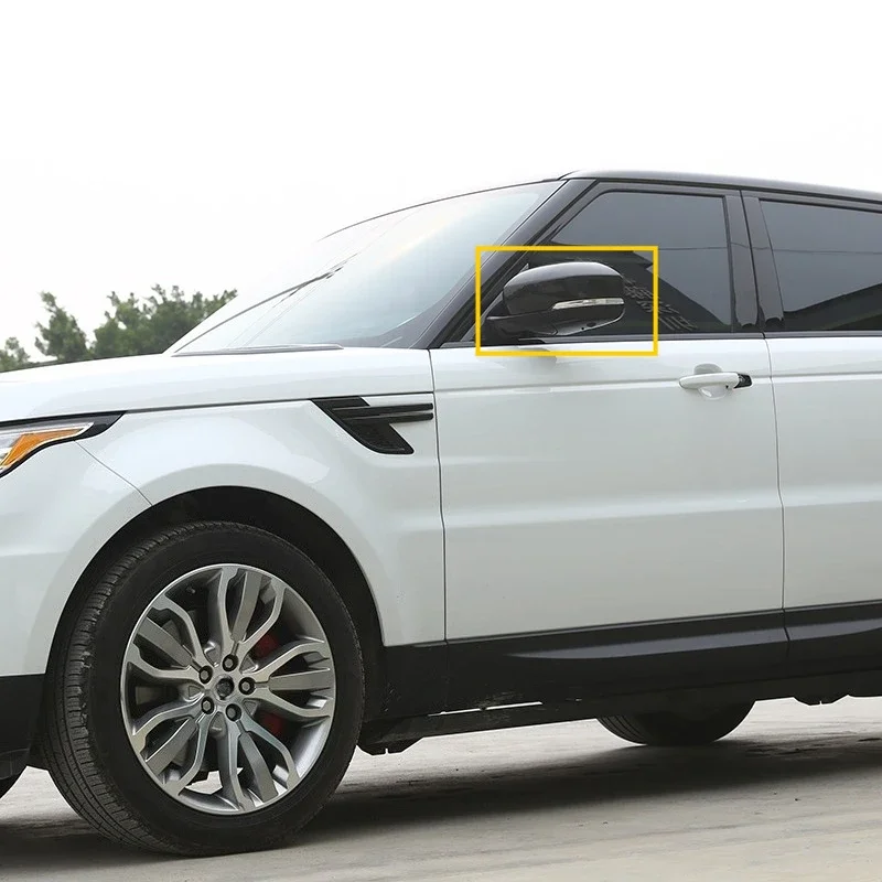 Couvercle de rétroviseur de voiture en Fiber de carbone ABS adapté pour Range Rover Sport VOGUE pour Discovery 4/5 2013 – 2021, accessoires de voiture