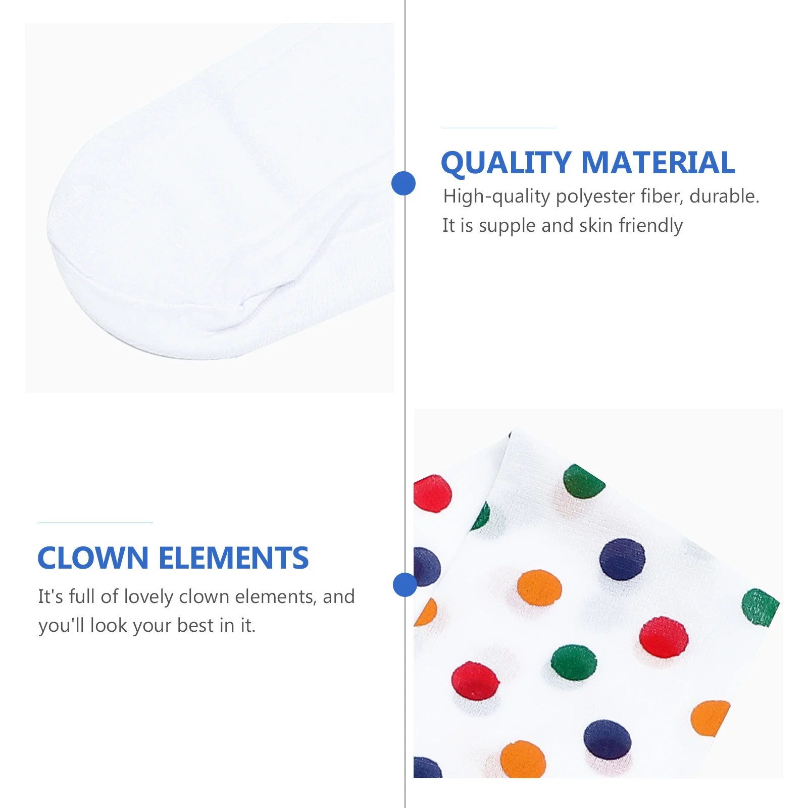 1 Para Śmiesznych Skarpetek Klauna z Nadrukiem, Długie Podkolanówki na Halloween, Cosplay, Imprezę, Dekoracyjne Skarpety, Wygodny Prezent