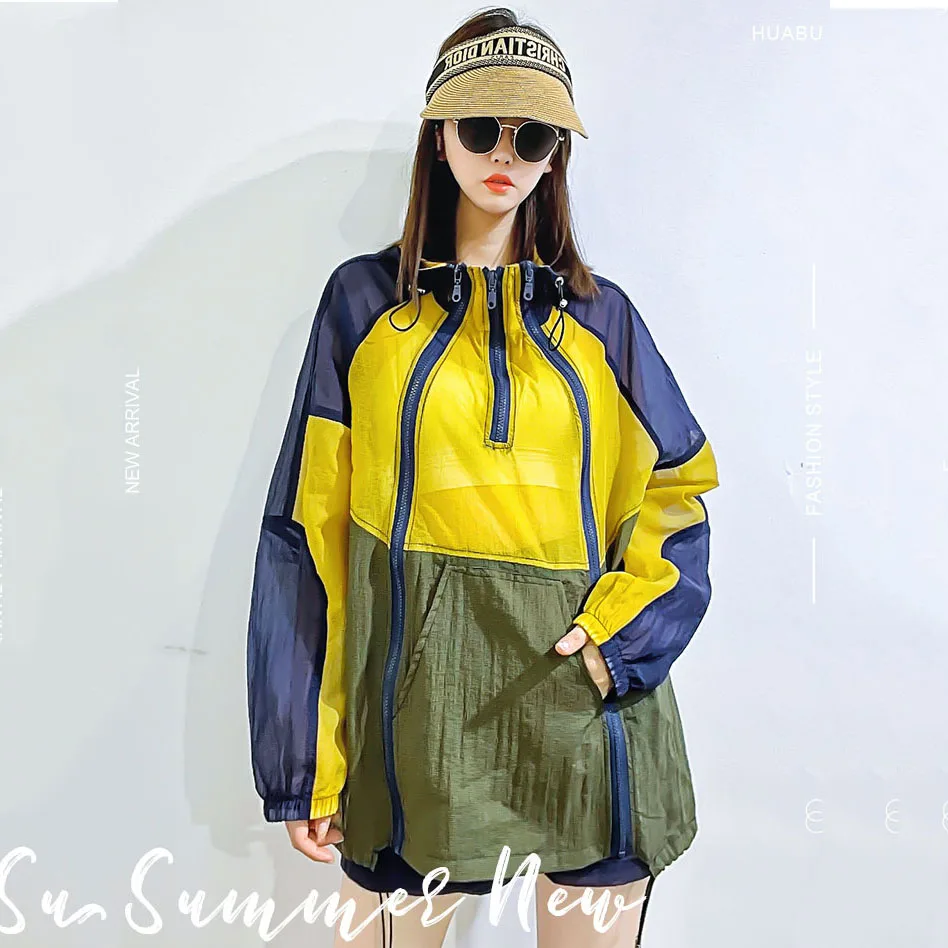 Summer New Super Fairy Ice Silk Female Sun Protection Jacket Thin Loose Anti-UV Breathable Comfortable Hooded Ladies Short Coat