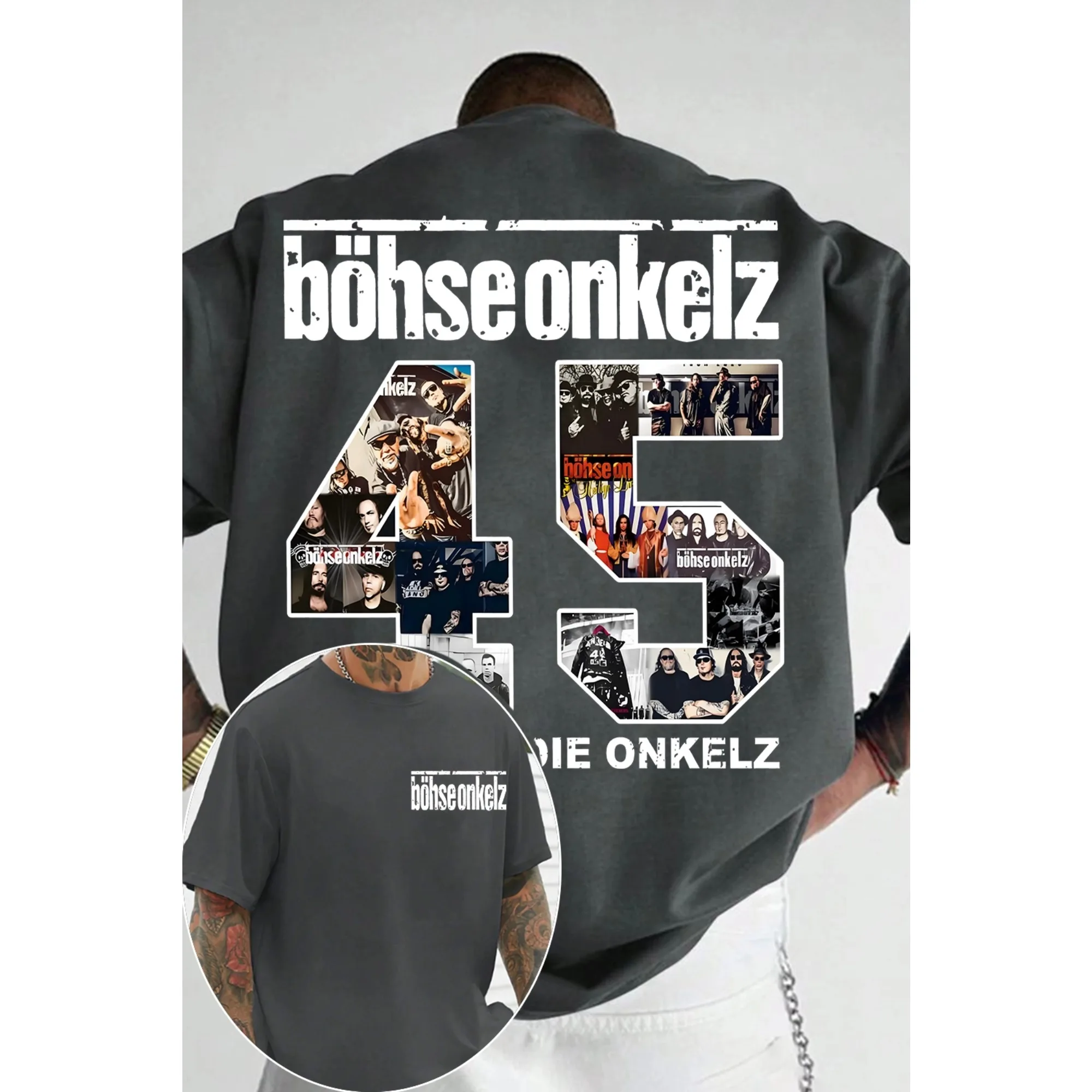مغني الراب BÖHSE ONKELZ الجرافيك تي شيرت للرجال النساء الهيب هوب موضة موسيقى البوب تي شيرت الذكور عادية خمر التي شيرت الشارع الشهير