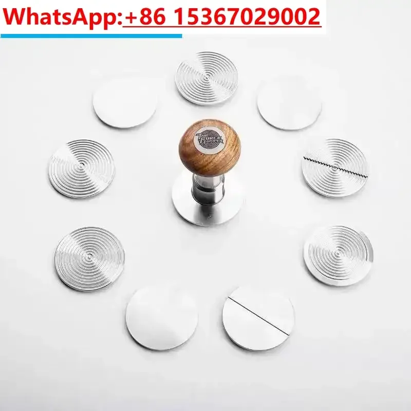 

The Force Tamper Accessories Coffee Powder Hammer parts press base ripple/flat/waffle base 58.5mm