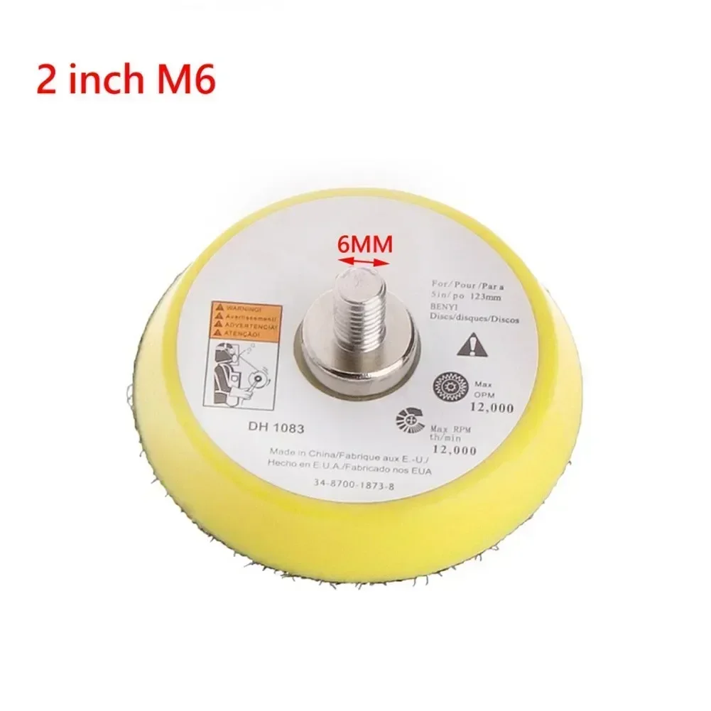 

1pc Polishing Sanding Disc Backing Pad Hook And Loop For Pneumatic Sander With Drill Adapter For Grinding Polishing Free Ship