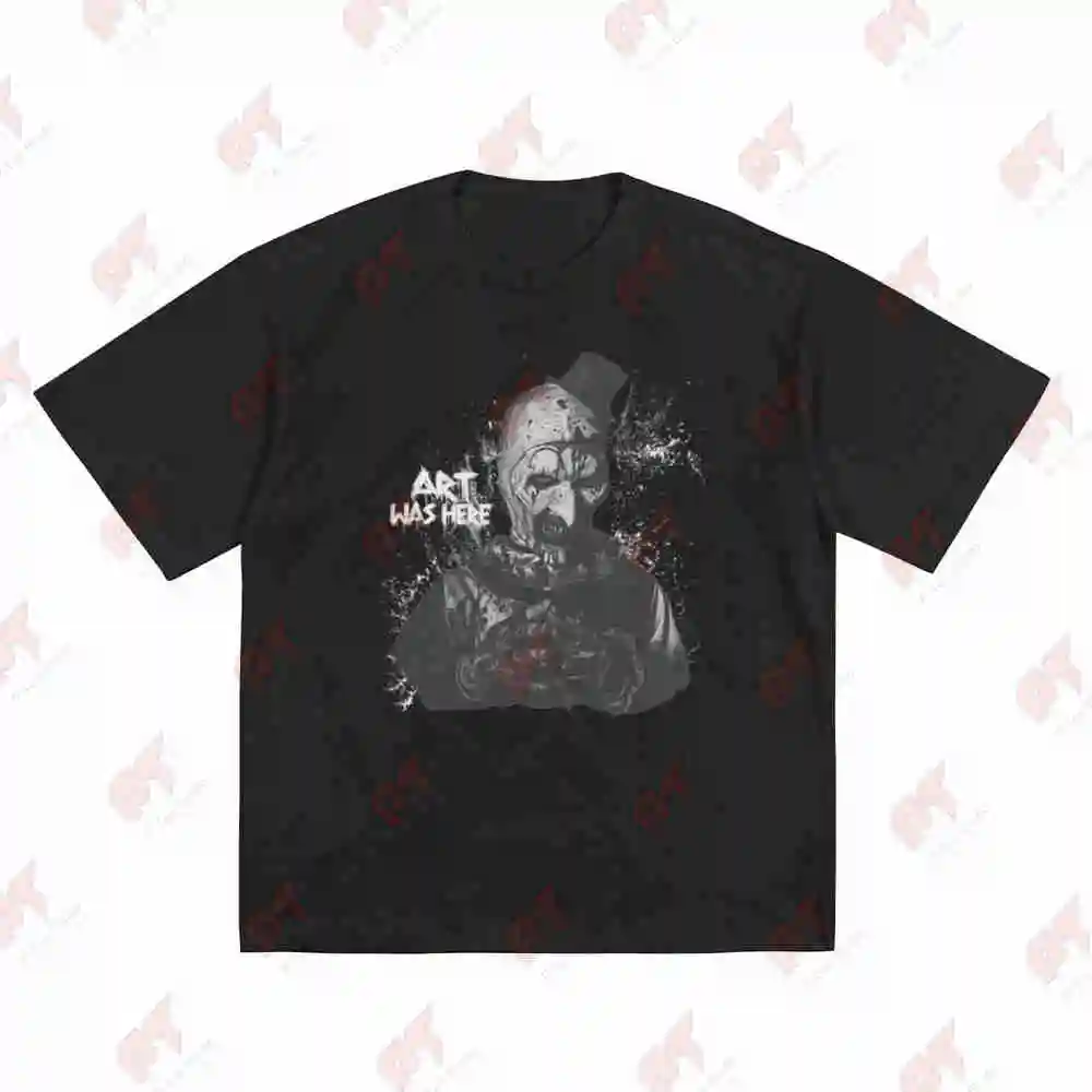 Terrifier Art The Clown Horror Short Sleeve Tee 100% Cotton T-Shirt