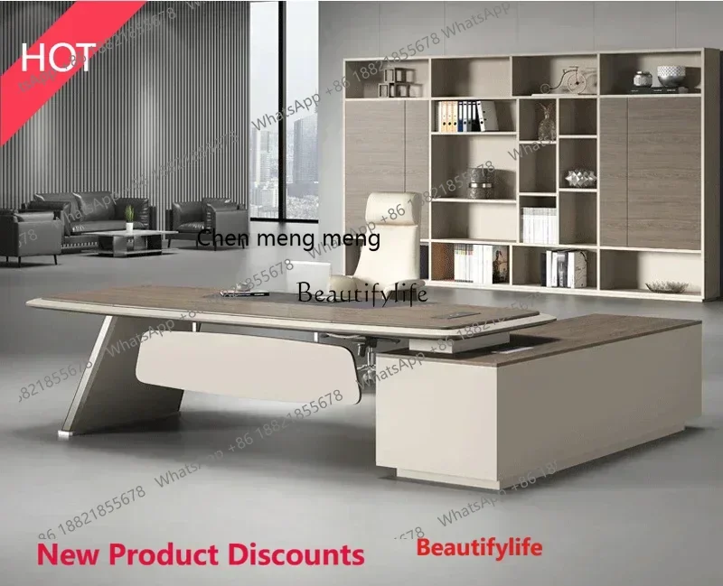 style  Modern office light manager office desk ss 8617