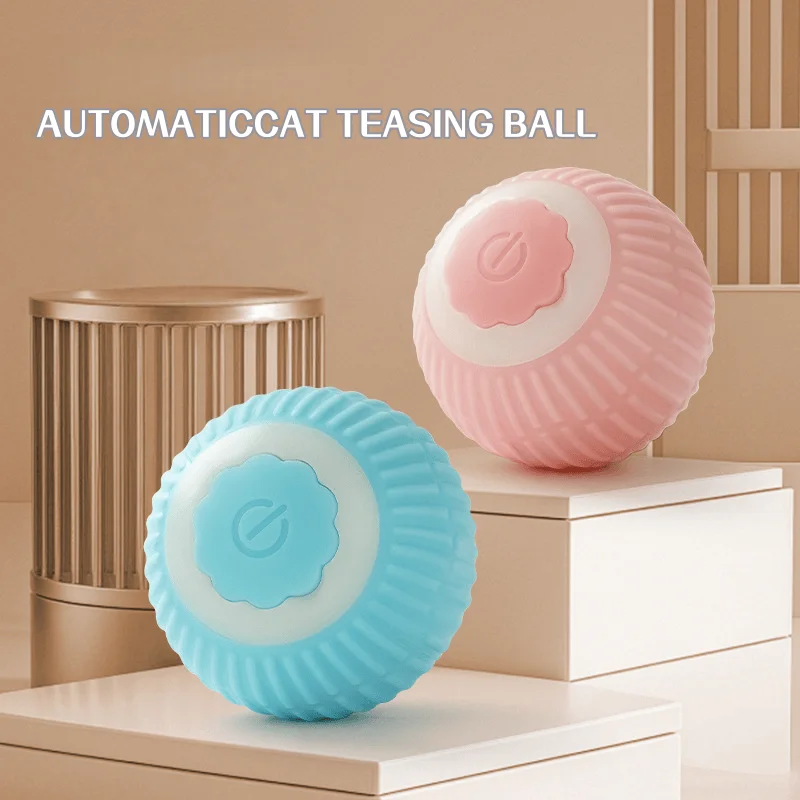 Jouets pour chats : Balle roulante intelligente apaisante, jouet de stimulation pour chats, sans poussière, fournitures pour animaux de compagnie