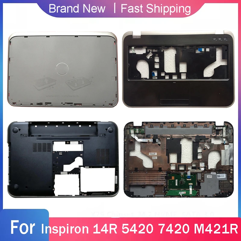 

Нижняя основа для ноутбука Dell Inspiron 14R 7420 5420 M421R, задняя крышка ЖК-дисплея, Упор для рук без клавиатуры, A C D, чехол