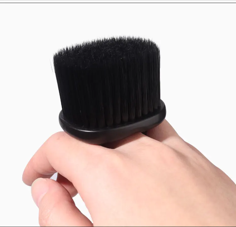 Friseursalon, professionelle Friseur-Haarkehrbürste, weiches Haar, Nylon-Fingerringbürste, tragbare Bartbürste, Reinigungskamm – Detail 9