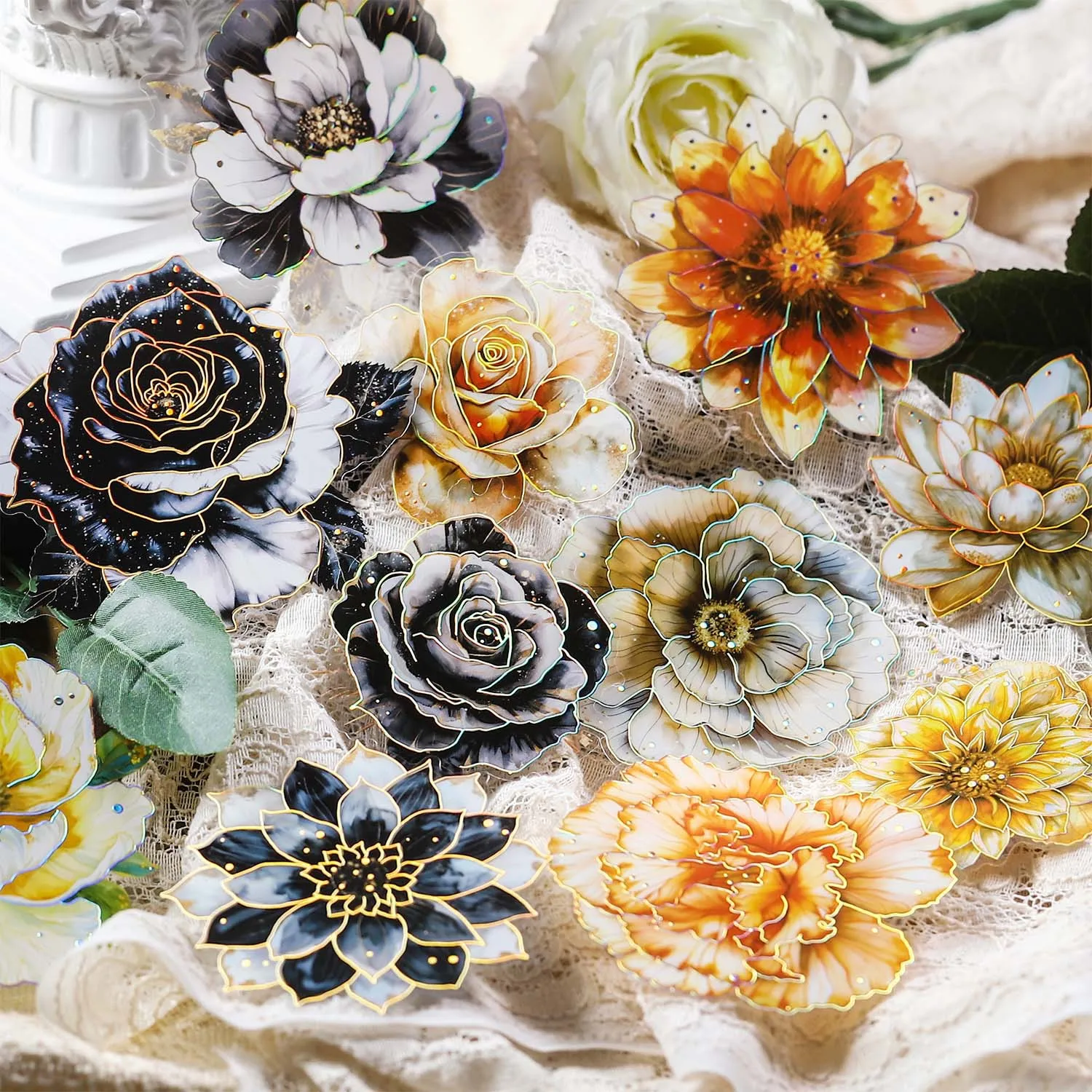 

10 шт./упаковка, декоративные наклейки в стиле ретро