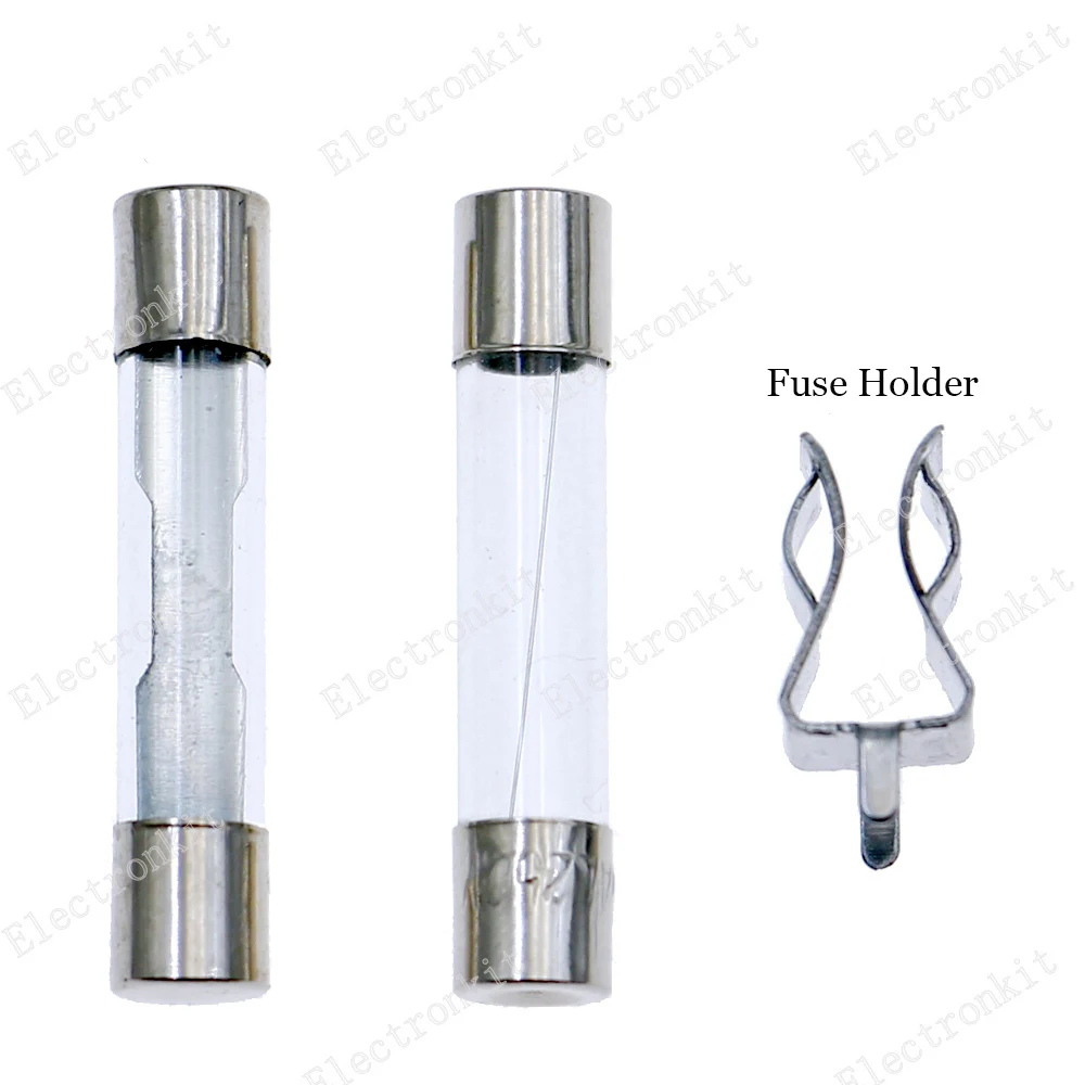 54pcs 6x30mm Quick Blow Car Glass Tube Fast-Blow Fuses Assorted Kit Set Box 2.5A 3A 4A 5A 6A 8A 10A 15A 20AMP