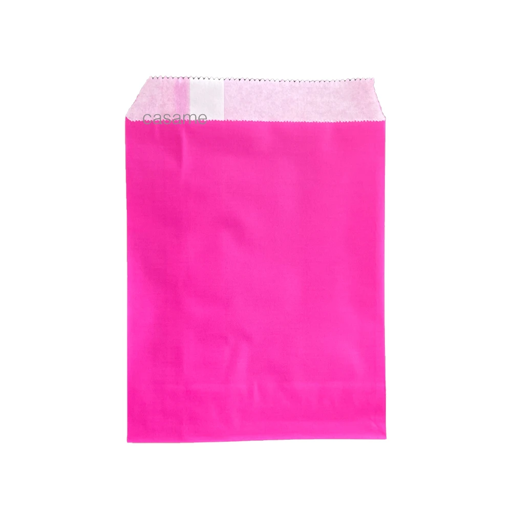 50/100 Teile/farbe Geschenk Kraft Papier Tasche Süßigkeiten Brot Snack Lebensmittel Sicherheit Tasche Geburtstag Hochzeit Geschenk Geschenk Verpackung Tasche gast Verpackung – Detail 3