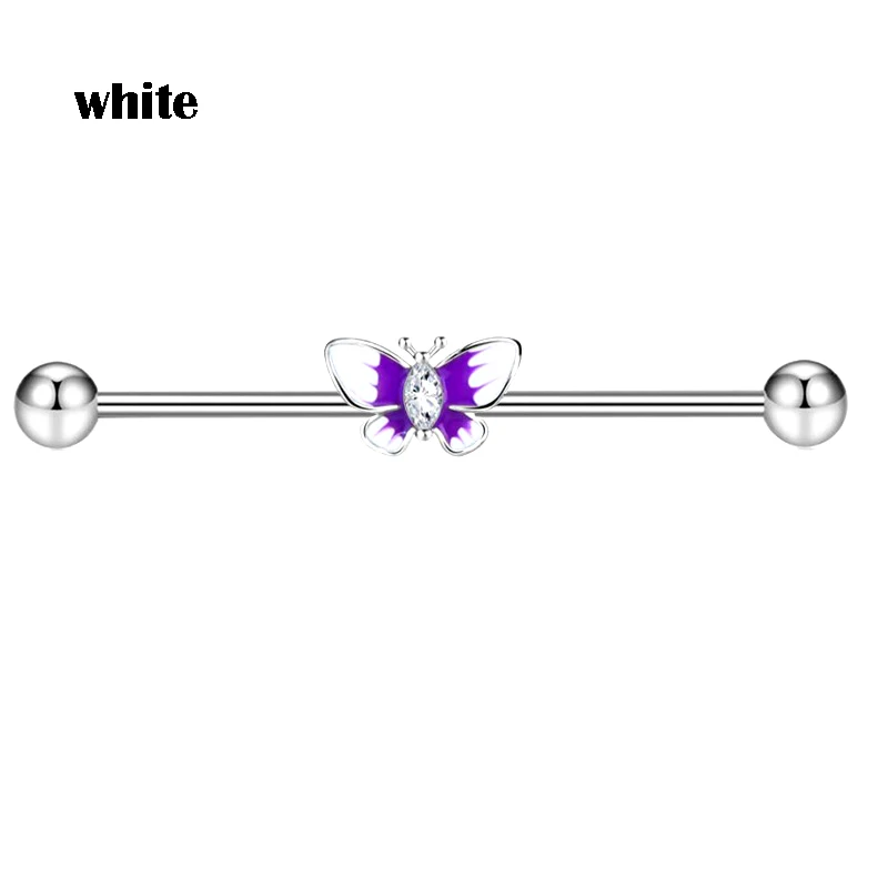 Butterfly Ear BridgeDouble Pierced Pearl EarringsExternal Thread Piercing