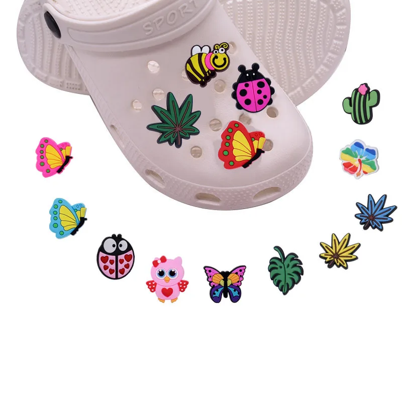 Charms décoratifs en PVC pour chaussures, motif hibou