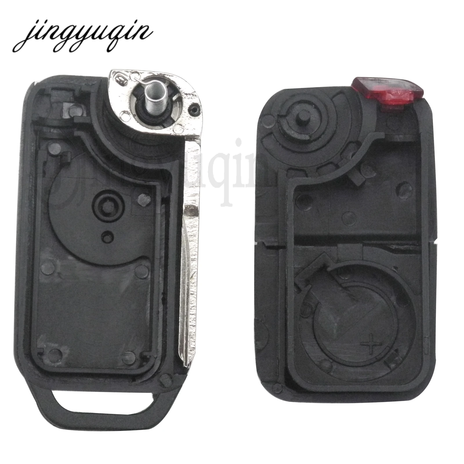 jingyuqin for Benz Key Shell Flip Folding Remote Car Keys Case Fob Replacement Cover For Mercedes W168 W124 W202 W210 W211 W203