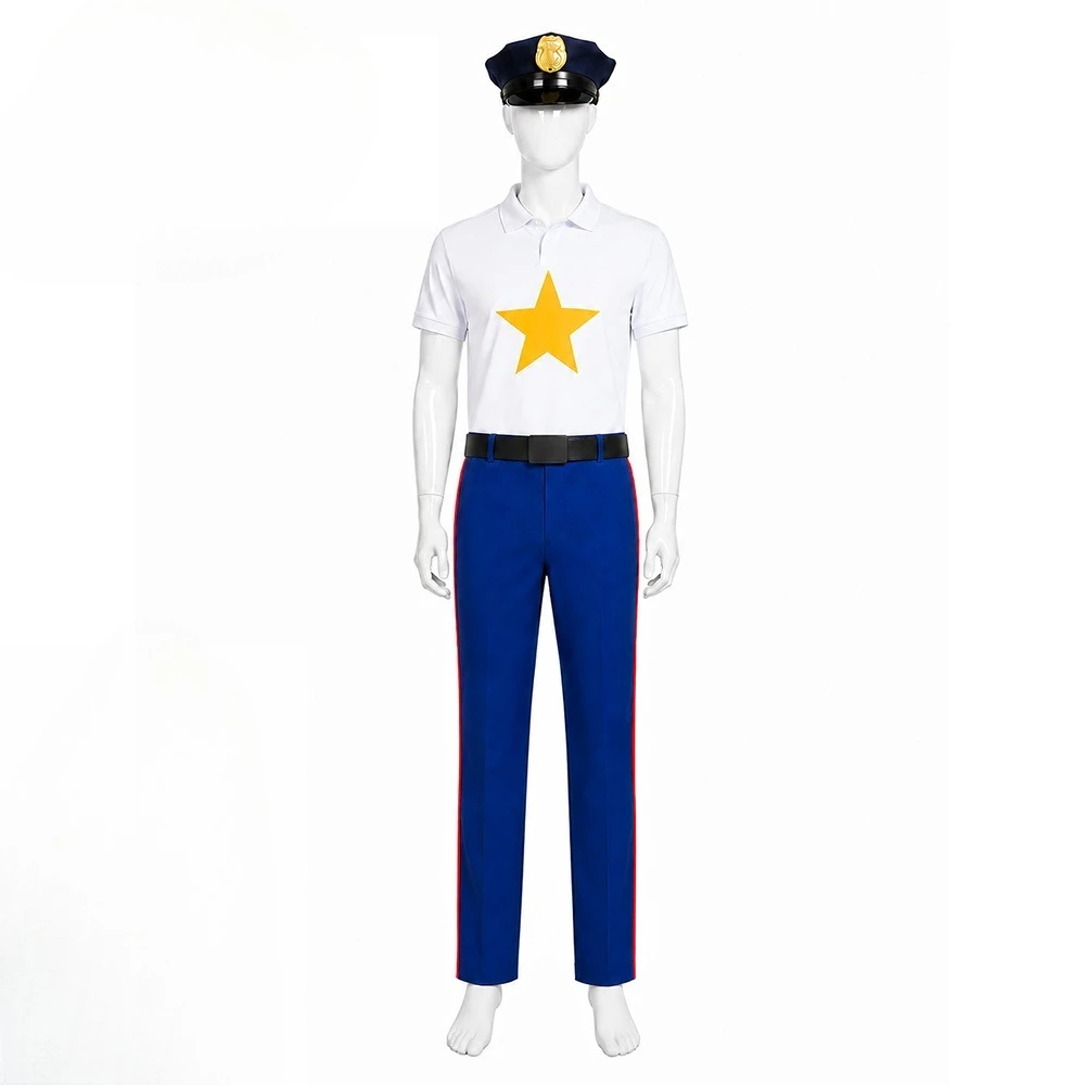 Disfraz de Cosplay de Policía de Pesca, Disfraz de Personaje de Anime para Fiesta de Halloween, Ropa de Actuación para Adultos