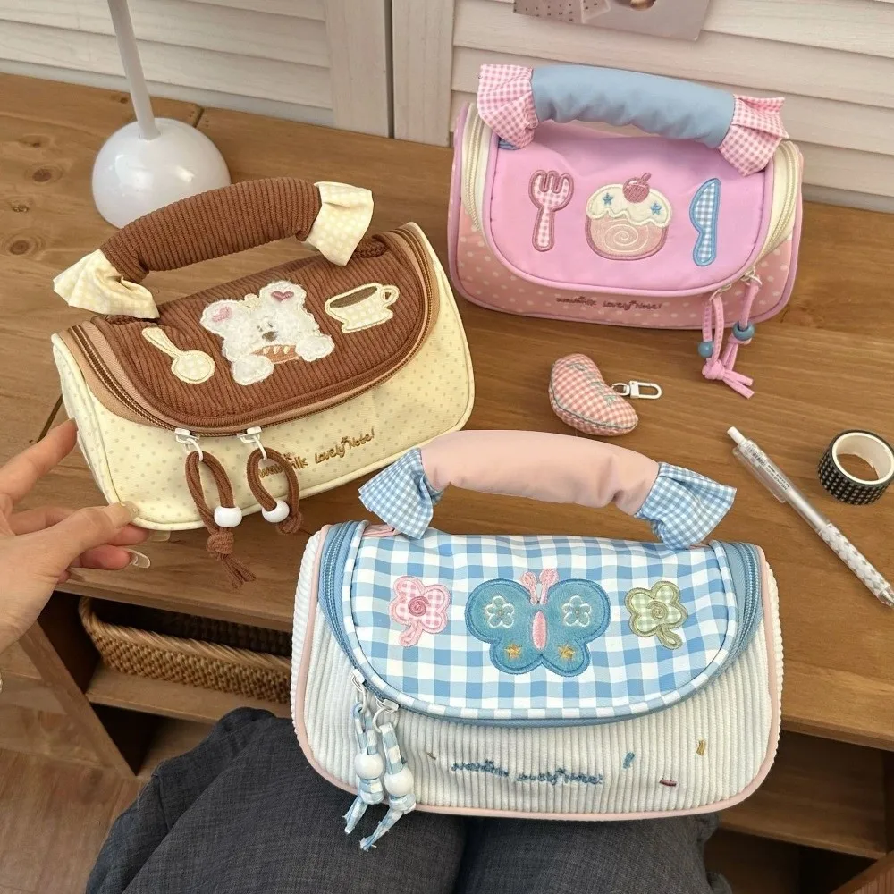 

Puppy Dog Cartoon Stationery Bag Cake Butterfly Large Capacity Korean Style Pencil Case Aesthetic Ins Style