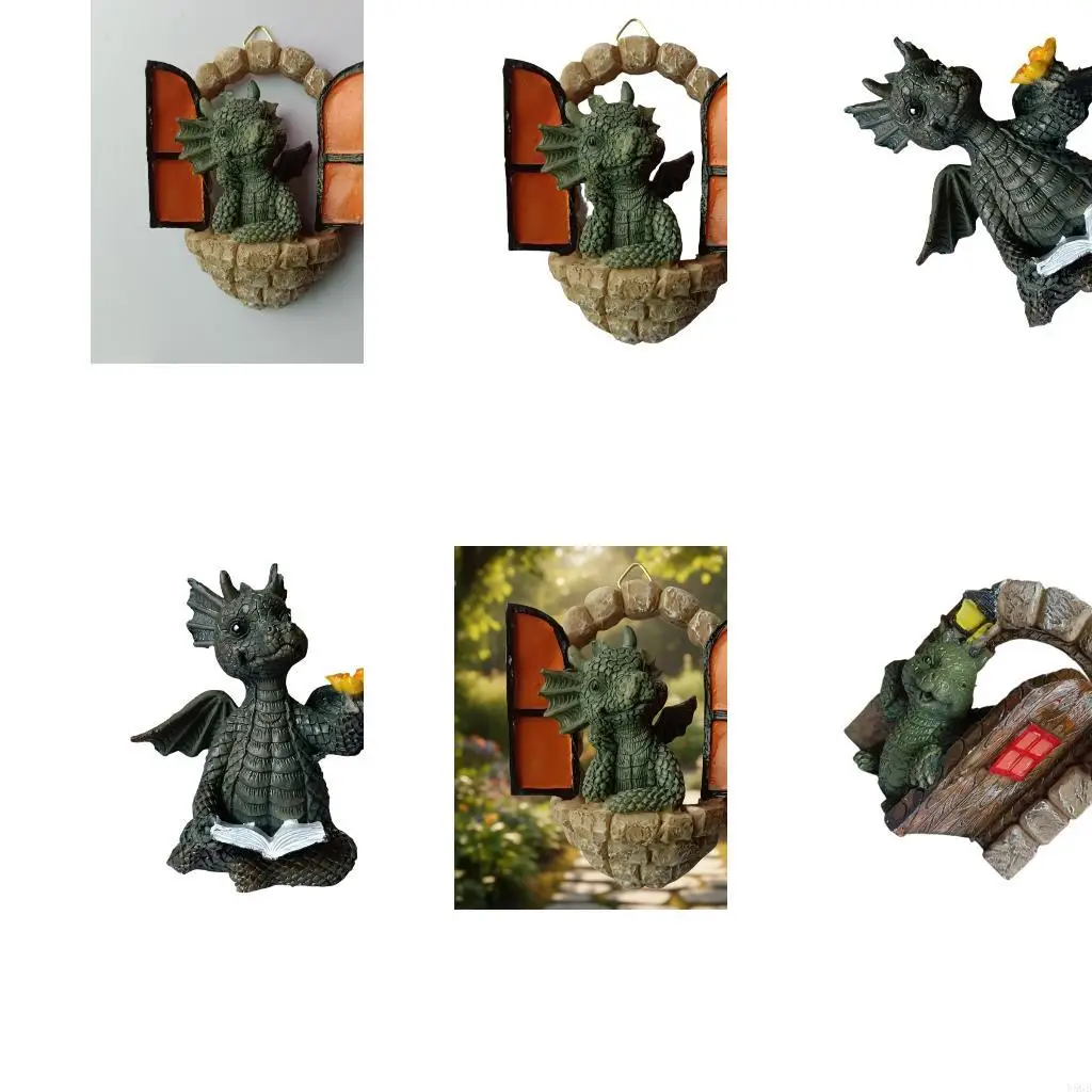 Durability Resins Dinosaurs Statue Exquisites Dinosaurs Sculpture Outdoor Decoration For Yard Balconies And Outdoor Spaces Y5GB