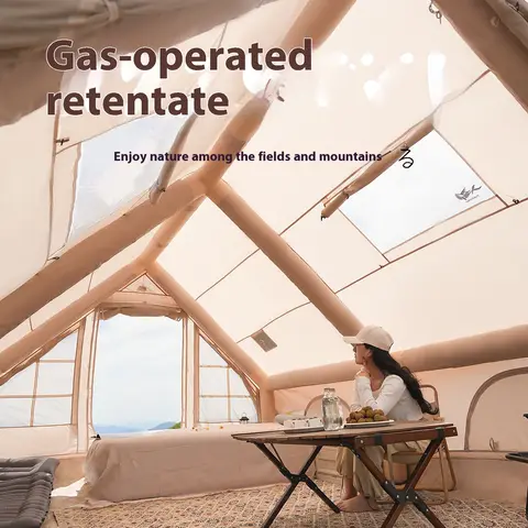 Tende gonfiabili per campeggio per adulti, tende da campeggio di lusso, tende gonfiabili con tappo per stufa, gonfiabili da campeggio per famiglie per 4/6/8 persone