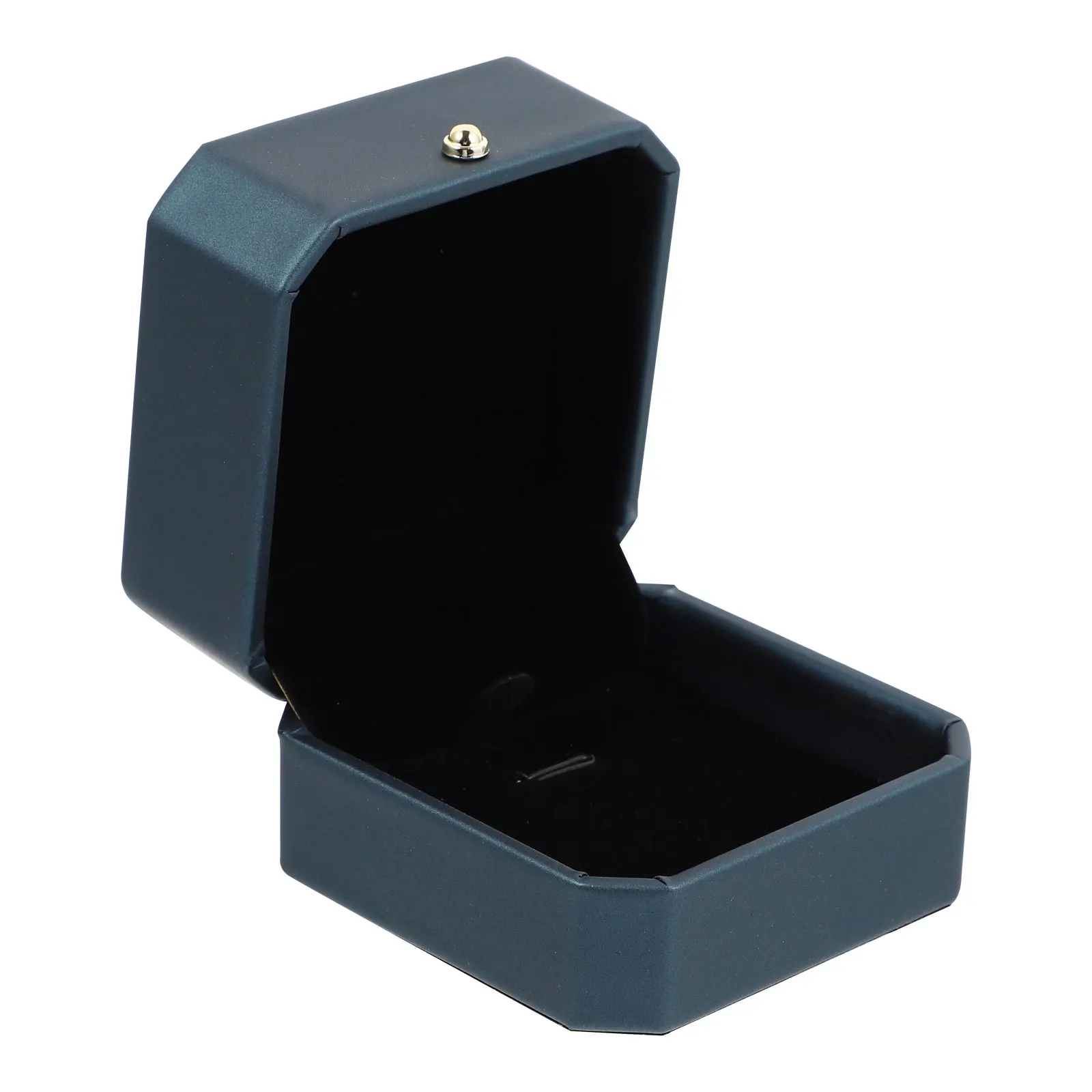 

Jewelry Box Jewelry Wrapping Box Storage Display Holder Pendant Case PU Velvet Material Glass Top ganizer Gift