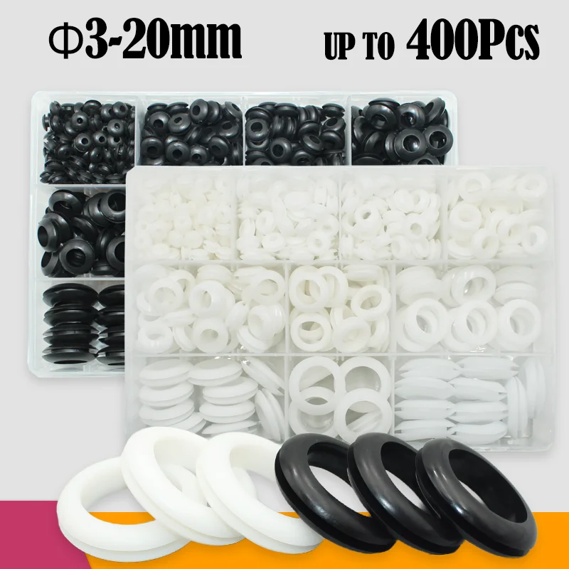 

Rubber Grommet Plumbing Gasket Oil Resistant High Temperature Oring Sealing Washer Wire Cable Hole Double Sided Protective Coil