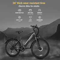 Electric Bike LAIFOOK Seeker 350W36V9ah Electric Bicycle Shimano 7-Speed Gears 26*1.95Inch  LCD Display Fat Tire Mountain E-bike