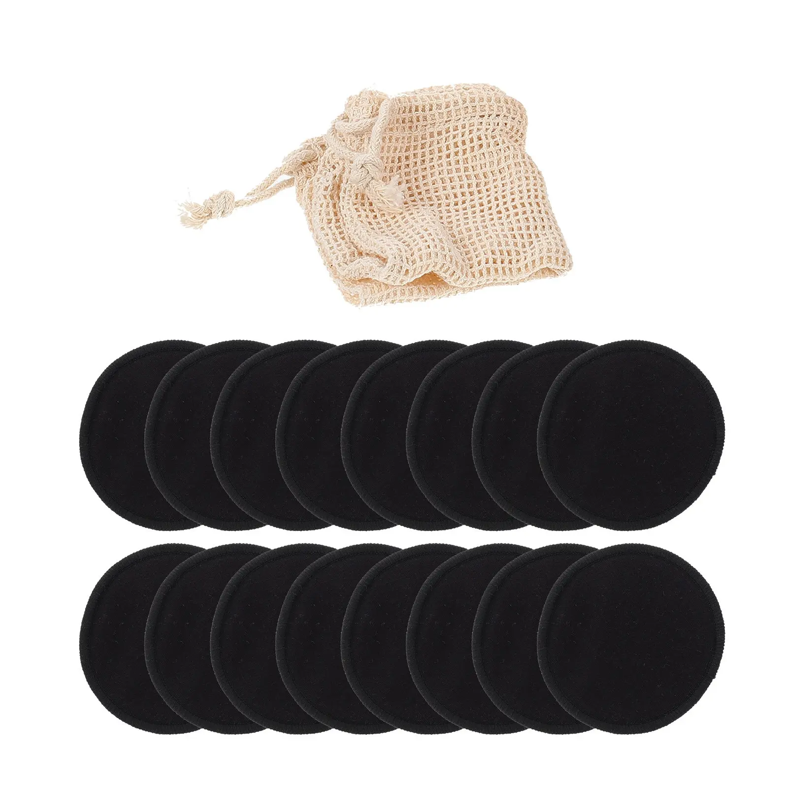 16Pcs Makeup Remover Pads Facial Cleansing Pads Gentle Reusable Washable Soft Face Cleaning Sponges for All Skin Types Deep Pore
