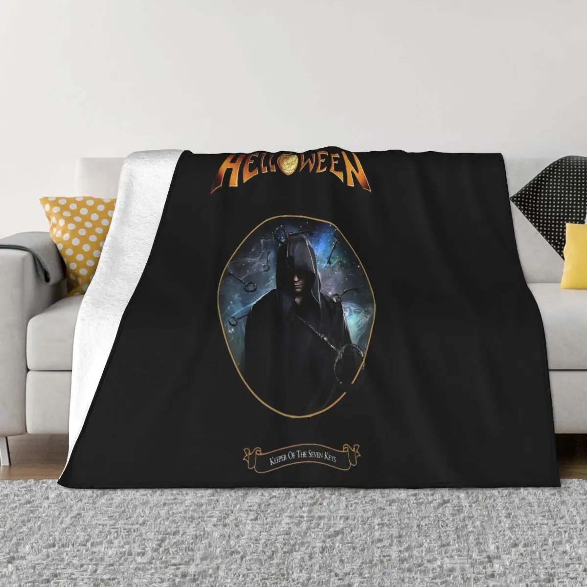 Helloween Keeper Of The Seven Keys German Metal Band Hoody Halloween On Sale New Arrival Throw Blanket