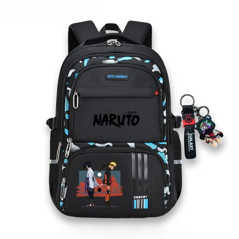 NARUTO Uzumaki Naruto Uchiha Sasuke Anime Merchandise Backpack Student Large Capacity Lightweight Spine-Protecting School Bag view 2