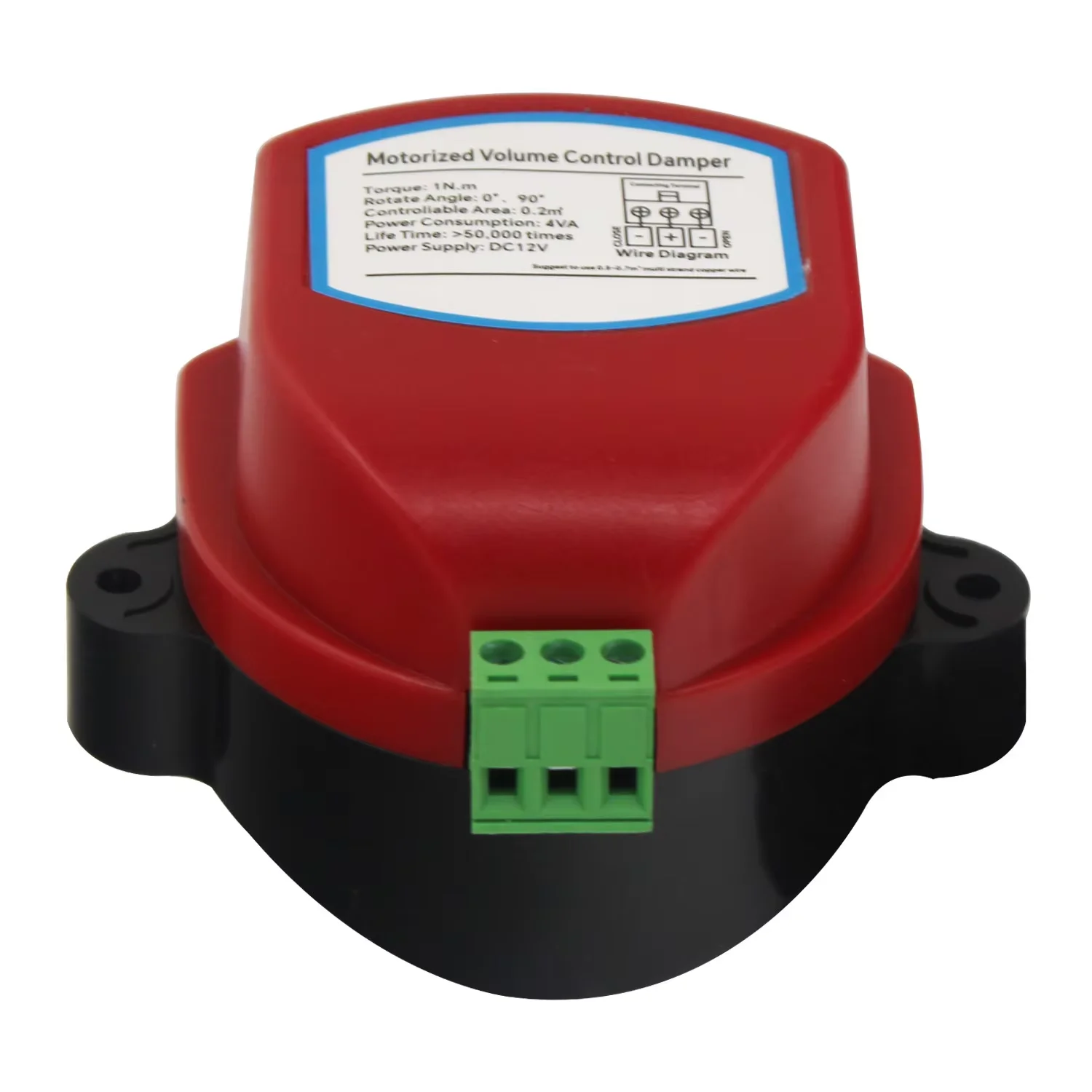 electric air duct damper valve HVAC ducting motorized air damper HVAC AC220V DC12/24V actuator  switch