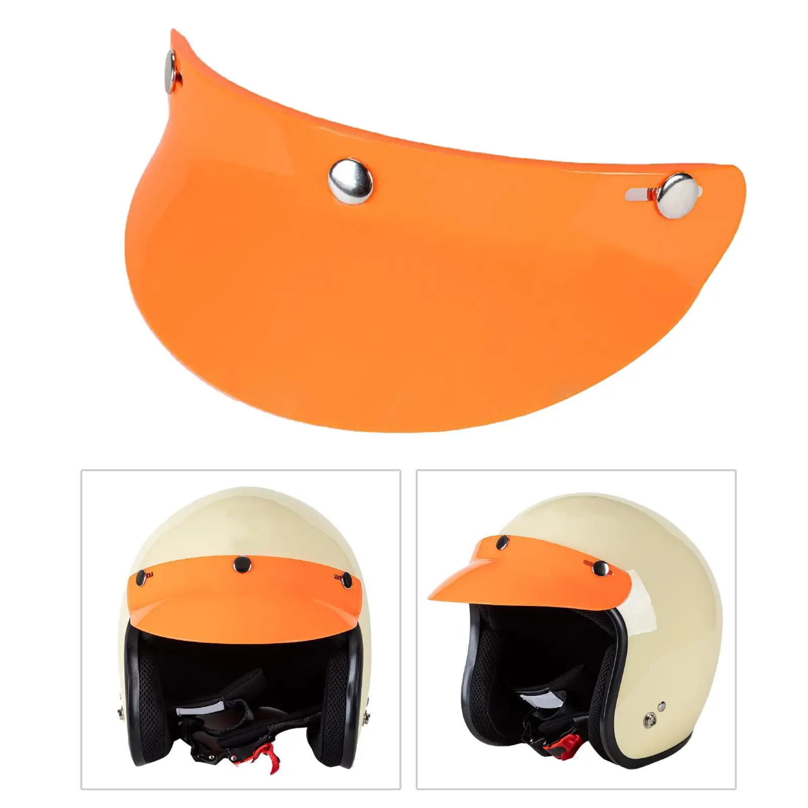 Universal Motorcycle Helmet Visor Peak Protector Hard PC Lens Protection for Men’s Motorbike Helmet Accessories