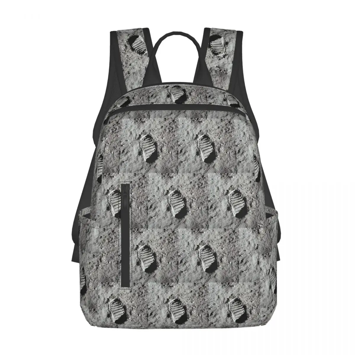 

Footprint On The Moon By Buzz Aldrin Apollo Backpack Daypack Large Capacity BookBag School Bag Shoulder Bags for Men Women